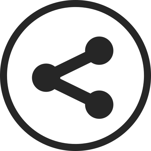 Circle, high quality, media, share, social, social media icon